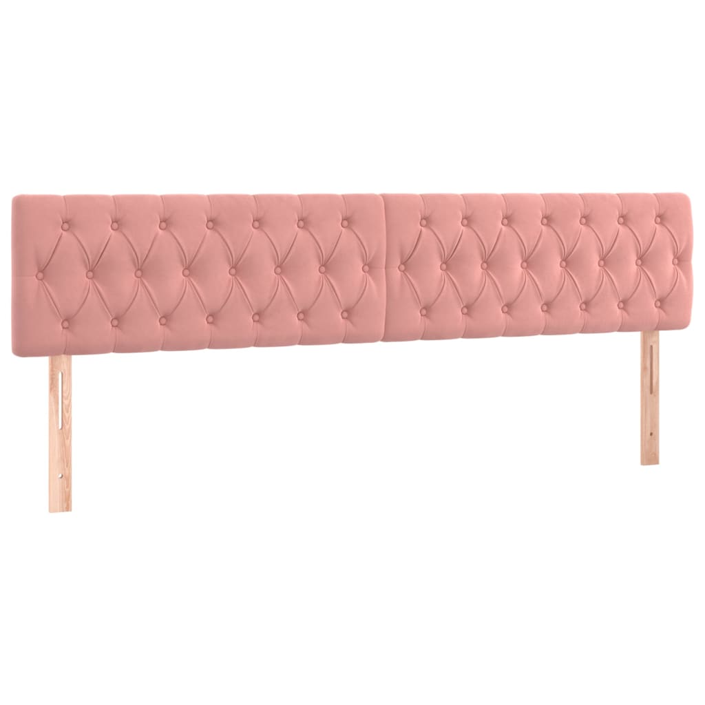 Pat box spring cu saltea, roz, 180x200 cm, catifea GartenMobel Dekor
