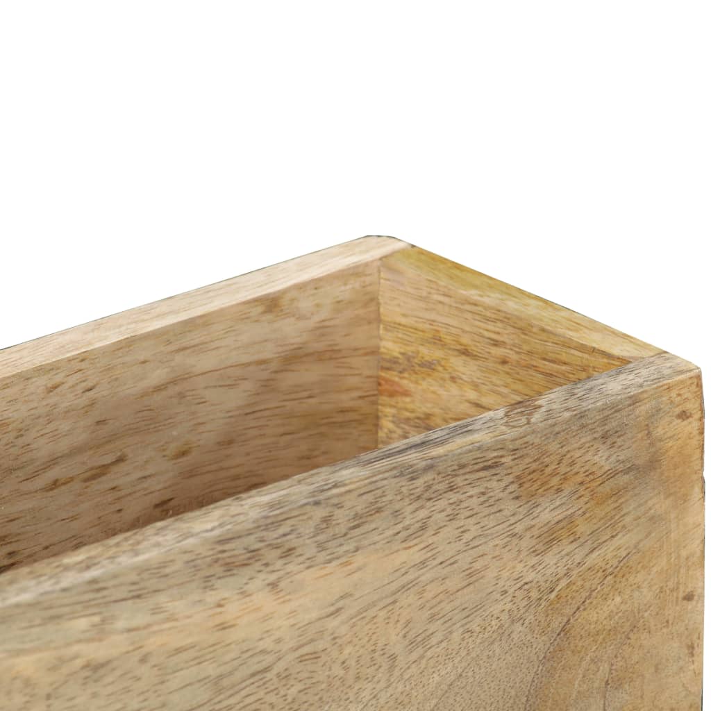 Raft de perete pentru reviste 30x11x72 cm lemn masiv de mango GartenMobel Dekor