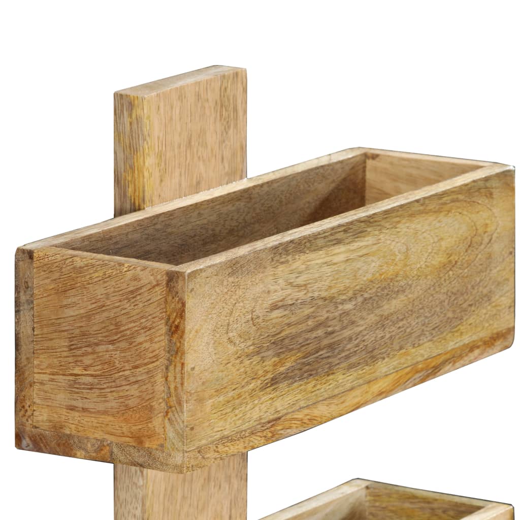 Raft de perete pentru reviste 30x11x72 cm lemn masiv de mango GartenMobel Dekor