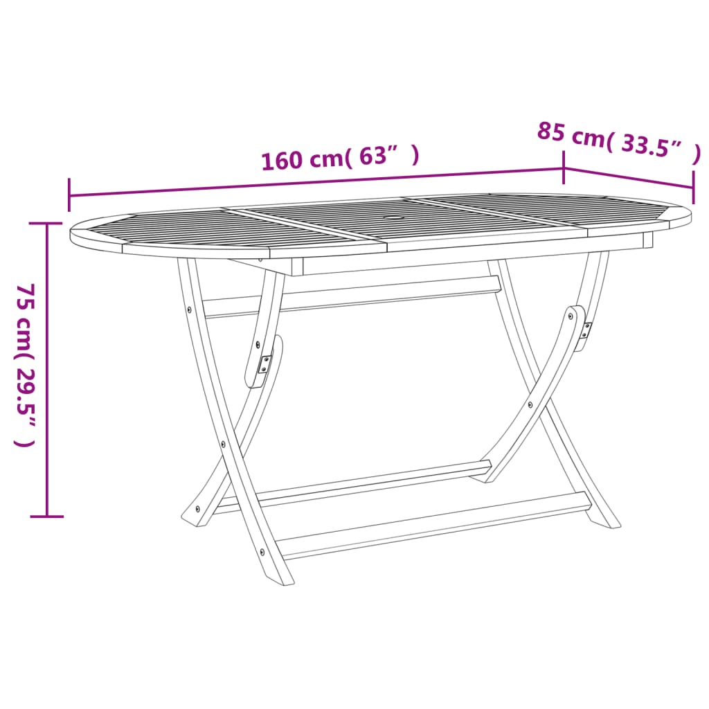 Set mobilier de grădină, 7 piese, lemn masiv de acacia GartenMobel Dekor