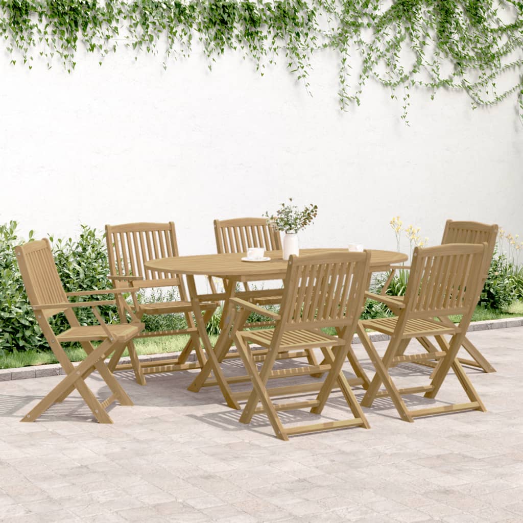 Set mobilier de grădină, 7 piese, lemn masiv de acacia GartenMobel Dekor