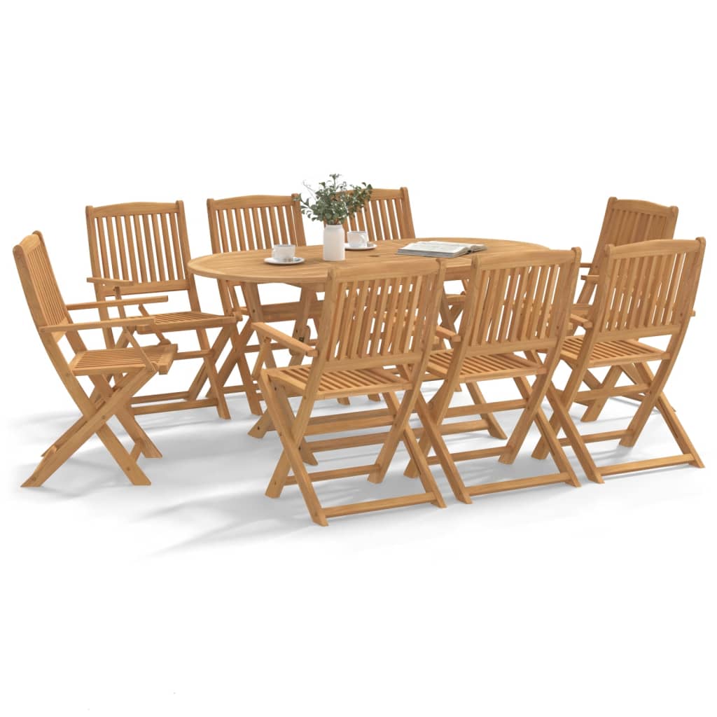 Set mobilier de grădină, 9 piese, lemn masiv de acacia GartenMobel Dekor