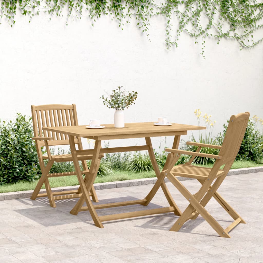 Masă de grădină pliabilă, 120x70x75 cm, lemn masiv de acacia GartenMobel Dekor