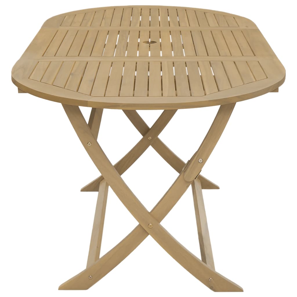 Masă de grădină pliabilă, 160x85x75 cm, lemn masiv de acacia GartenMobel Dekor