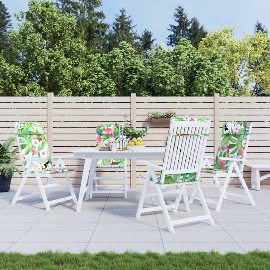 Perne de scaun spătar înalt, 4 buc., multicolor, textil oxford GartenMobel Dekor