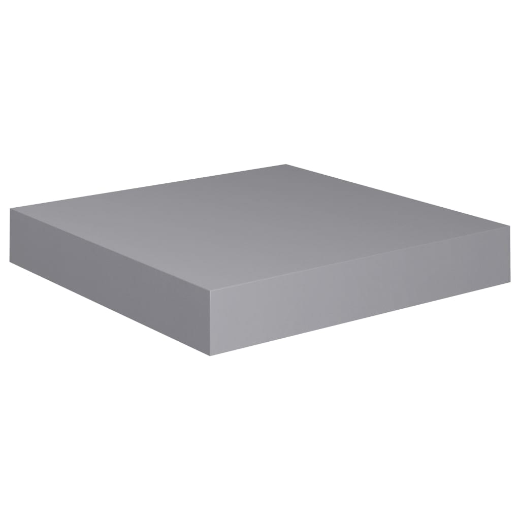 Rafturi de perete, 4 buc., gri, 23 x 23,5 x 3,8 cm, MDF GartenMobel Dekor
