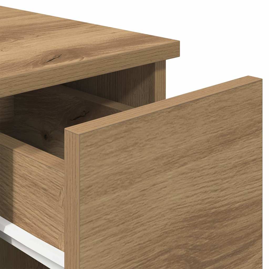 Noptiera cu sertar Stejar artizanal 20x36x60 cm GartenMobel Dekor