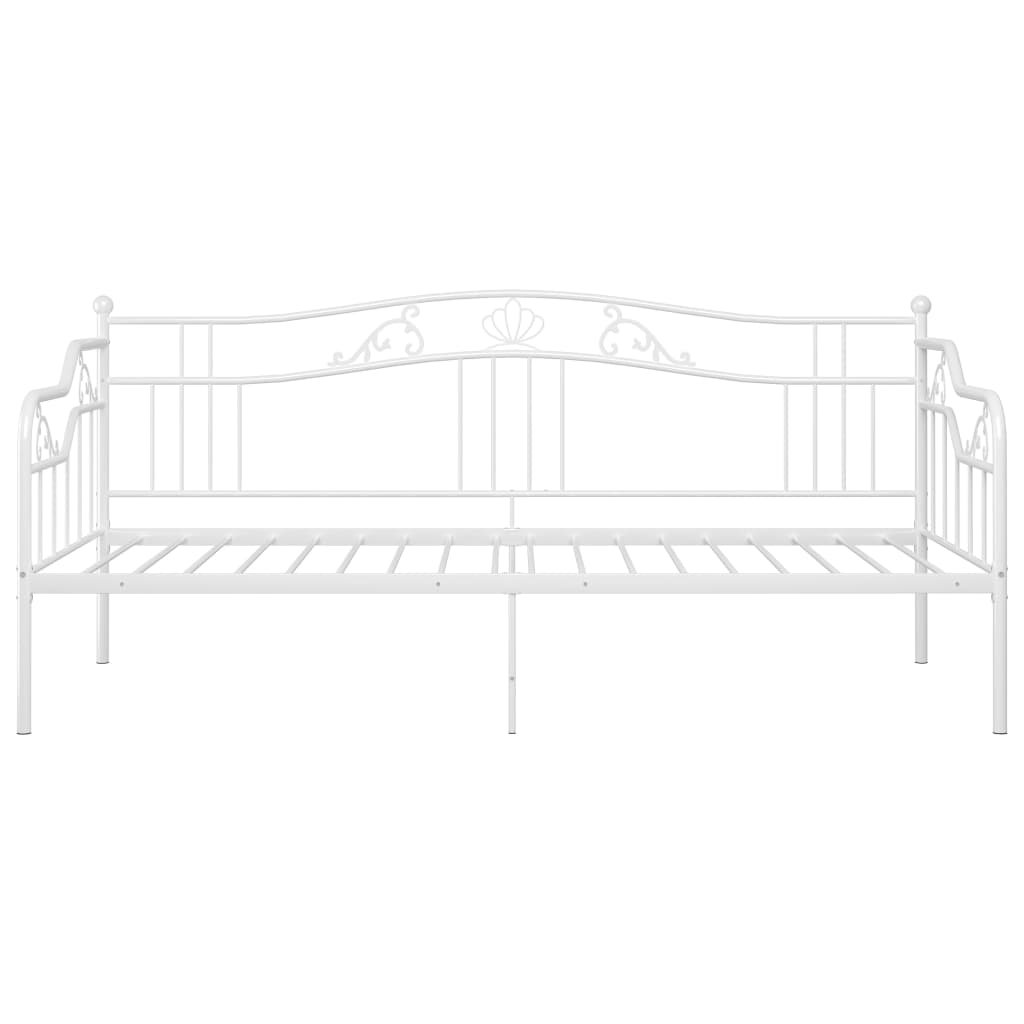 Cadru pat canapea, alb, 90x200 cm, metal GartenMobel Dekor