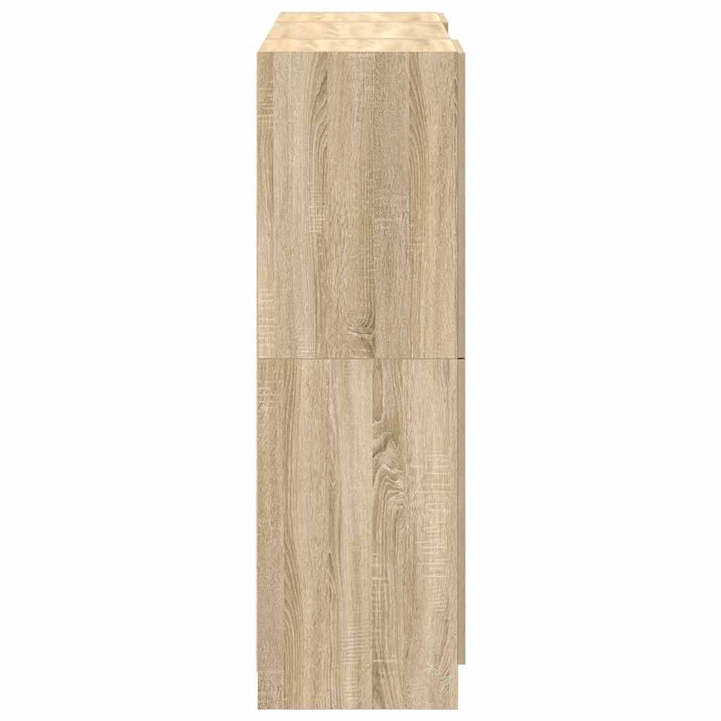 Set dulapuri de bucătărie 3 piese stejar sonoma, lemn prelucrat GartenMobel Dekor