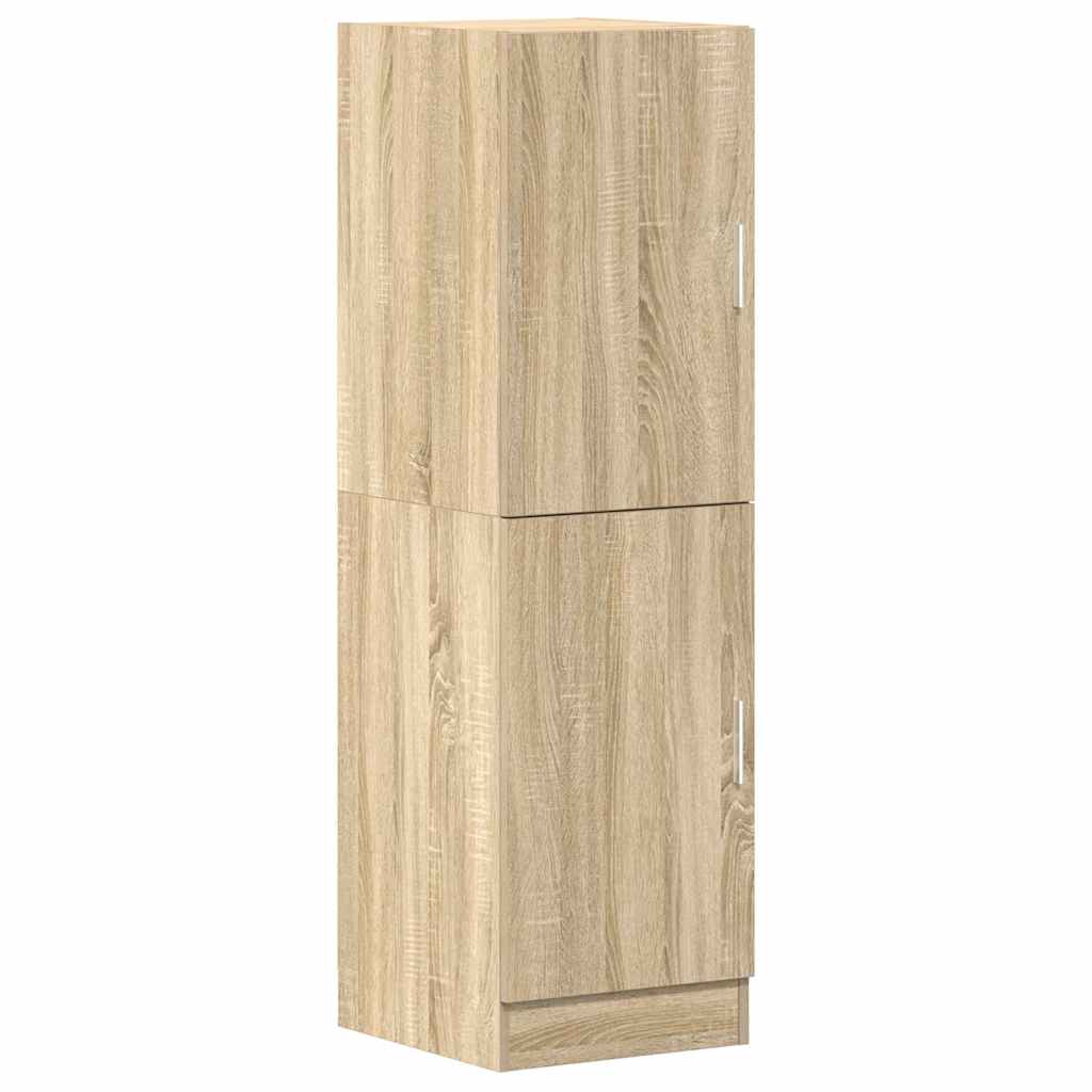 Set dulapuri de bucătărie 3 piese stejar sonoma, lemn prelucrat GartenMobel Dekor