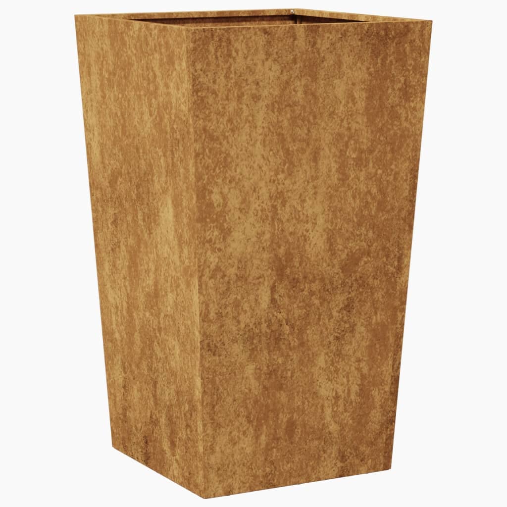 Jardinier de grădină 45x45x75 cm Oțel pentru intemperii GartenMobel Dekor