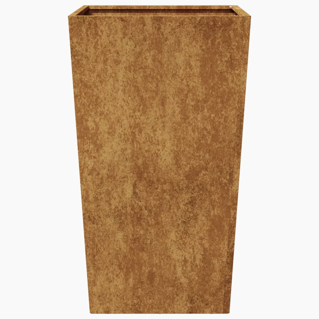 Jardinier de grădină 45x45x75 cm Oțel pentru intemperii GartenMobel Dekor