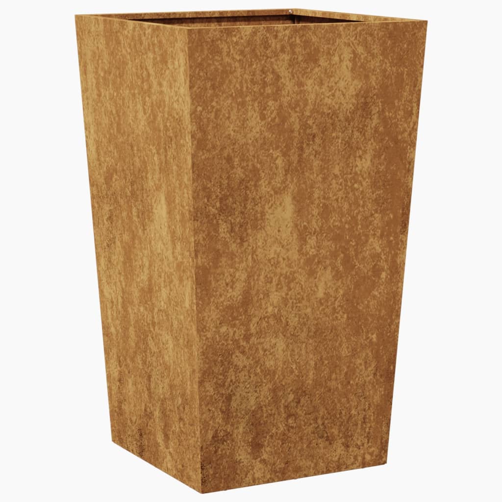 Jardinier de grădină 45x45x75 cm Oțel pentru intemperii GartenMobel Dekor