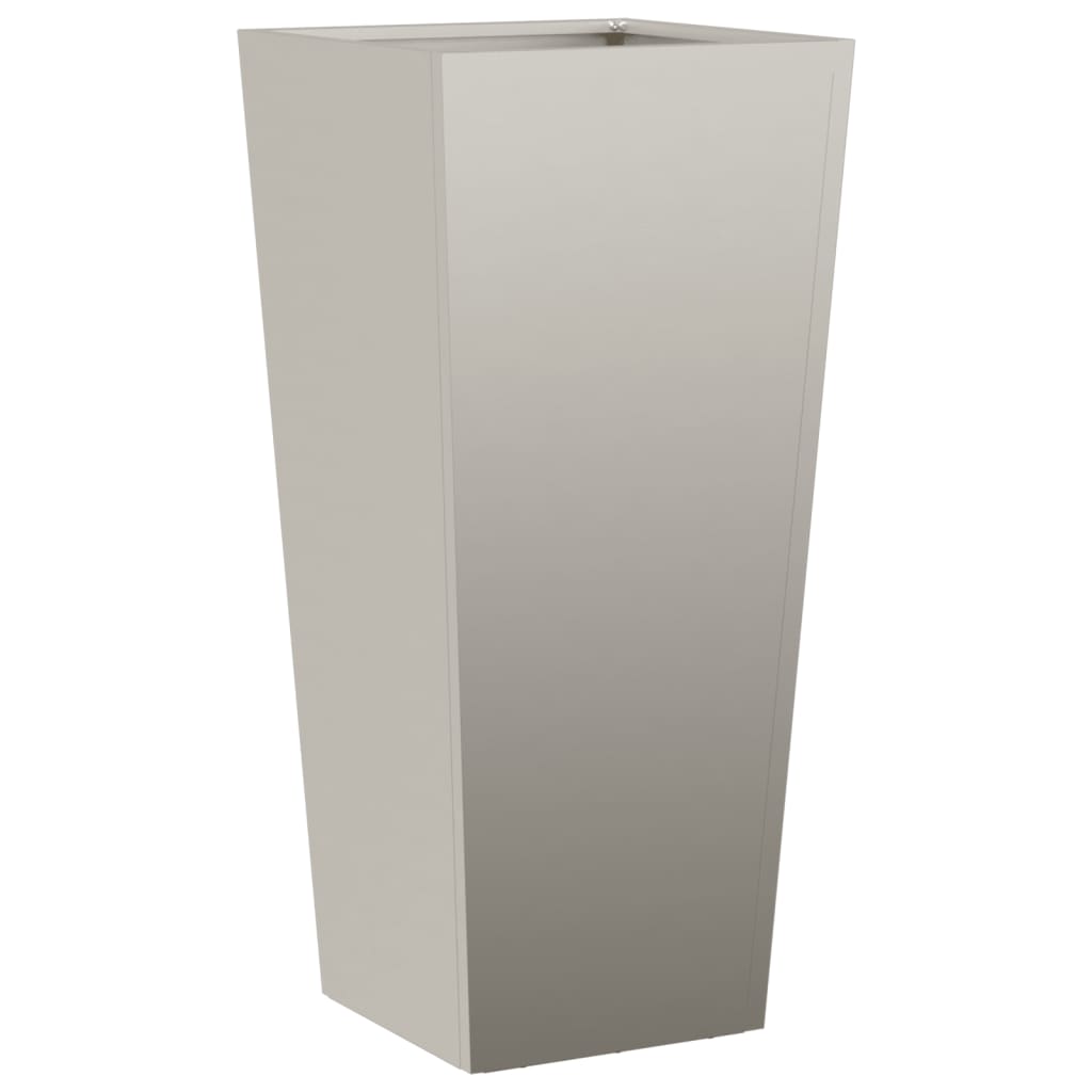 Jardiniere de grădină 2 buc 35x35x75 cm Oțel pentru intemperii GartenMobel Dekor