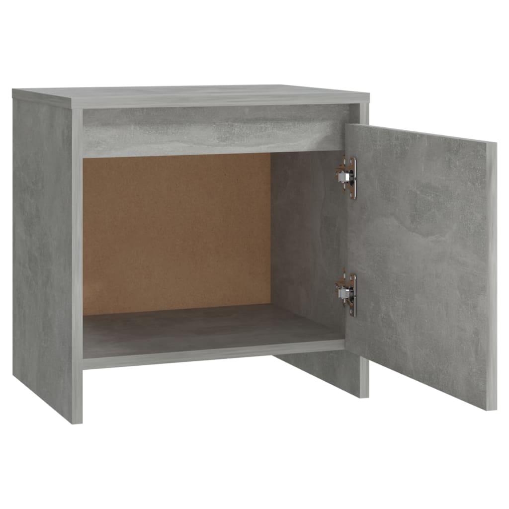 Noptieră, gri beton, 45x34x44,5 cm, lemn prelucrat GartenMobel Dekor