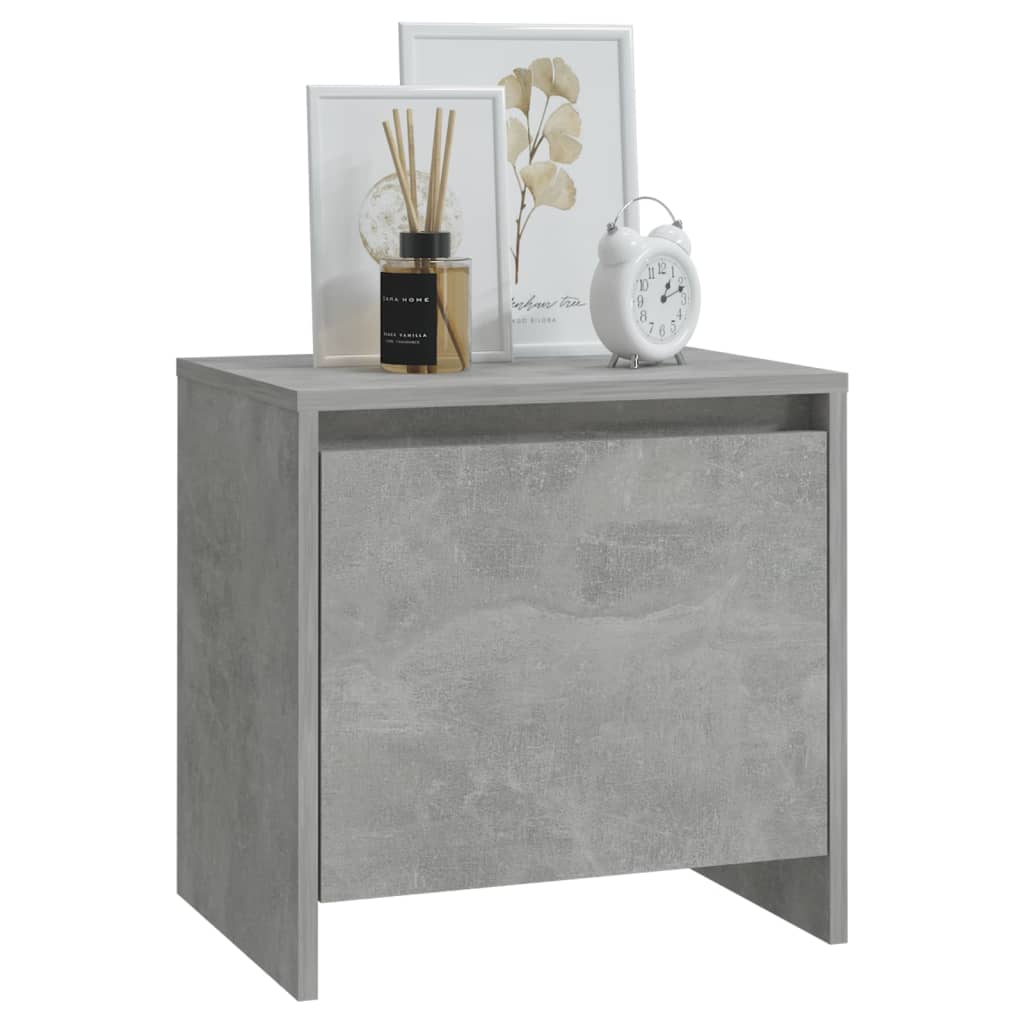 Noptieră, gri beton, 45x34x44,5 cm, lemn prelucrat GartenMobel Dekor
