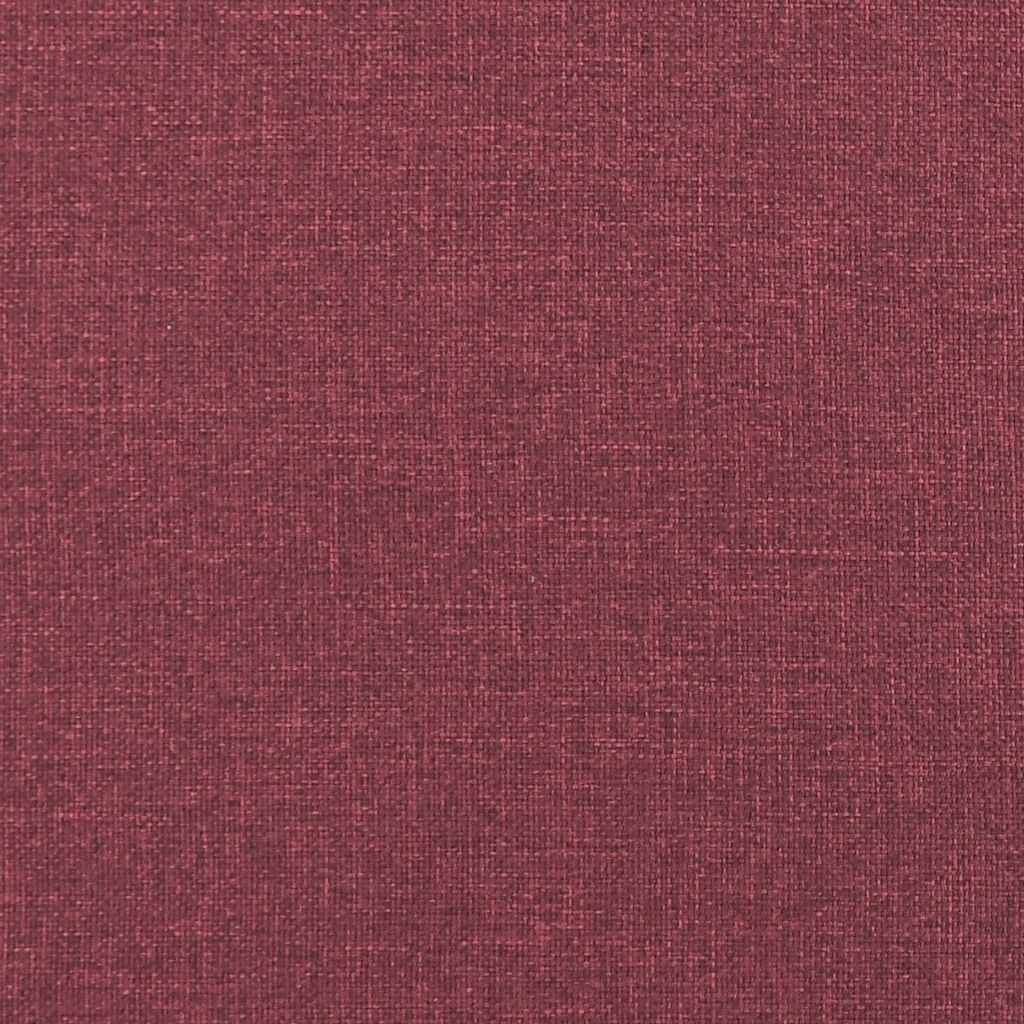 Set canapea cu perne, 3 piese, roșu vin, material textil GartenMobel Dekor