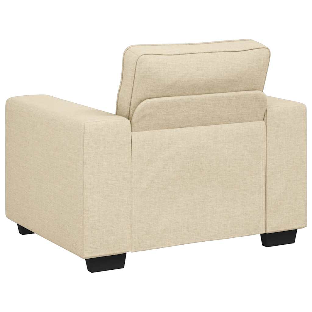 Set de canapele cu perne, 3 piese, crem, textil GartenMobel Dekor