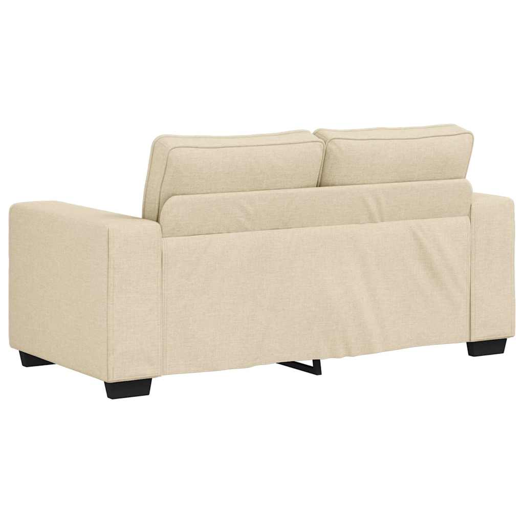 Set de canapele cu perne, 3 piese, crem, textil GartenMobel Dekor