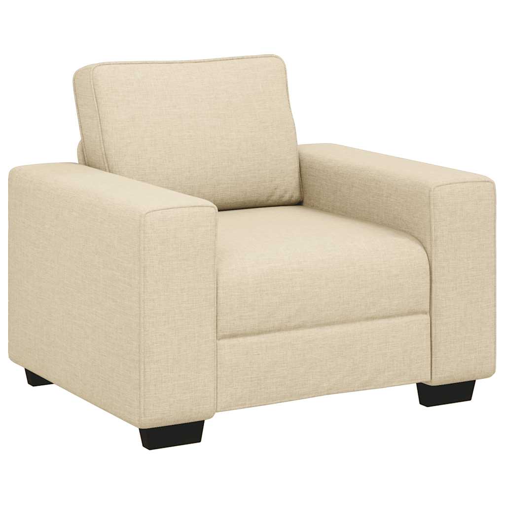 Set de canapele cu perne, 3 piese, crem, textil GartenMobel Dekor