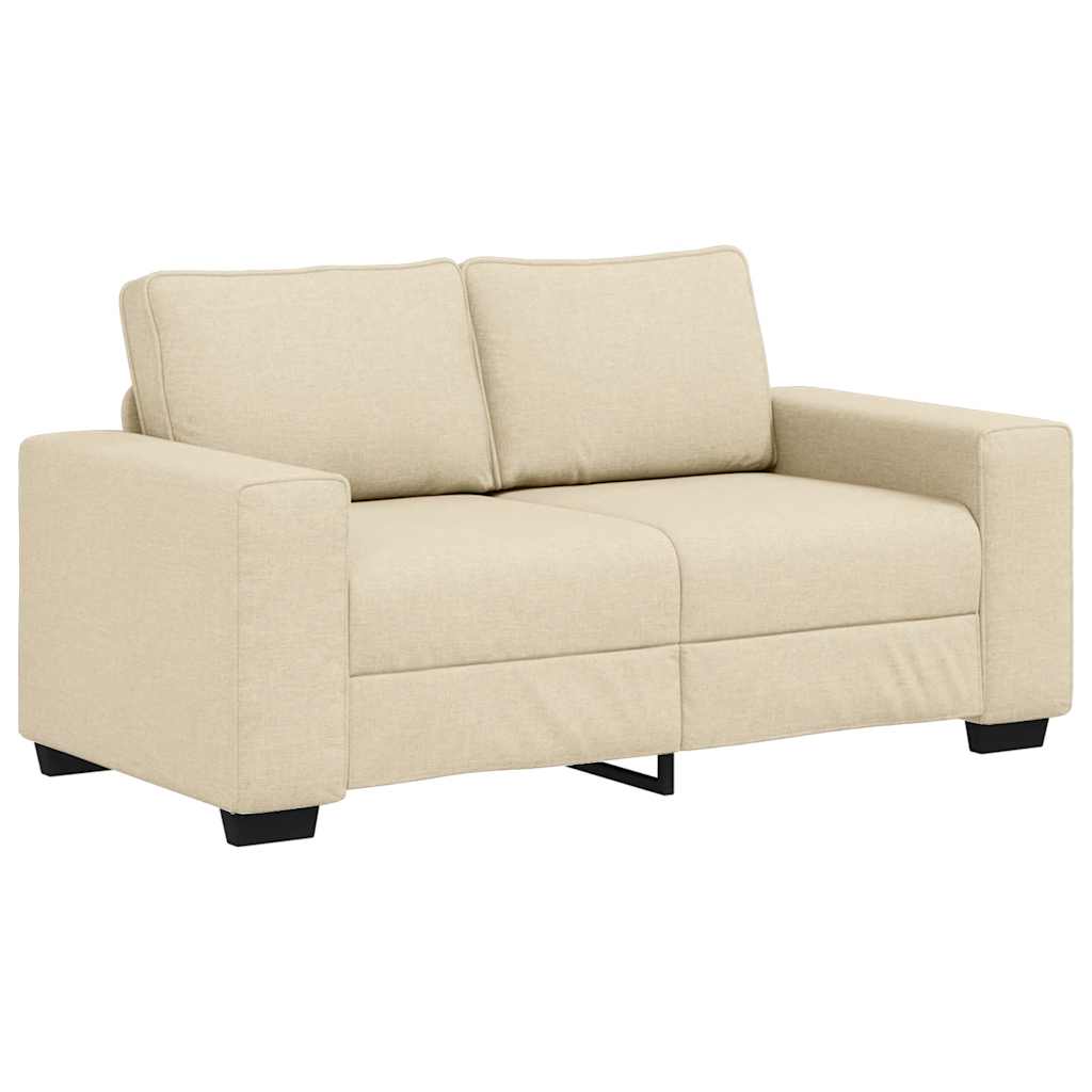 Set de canapele cu perne, 3 piese, crem, textil GartenMobel Dekor