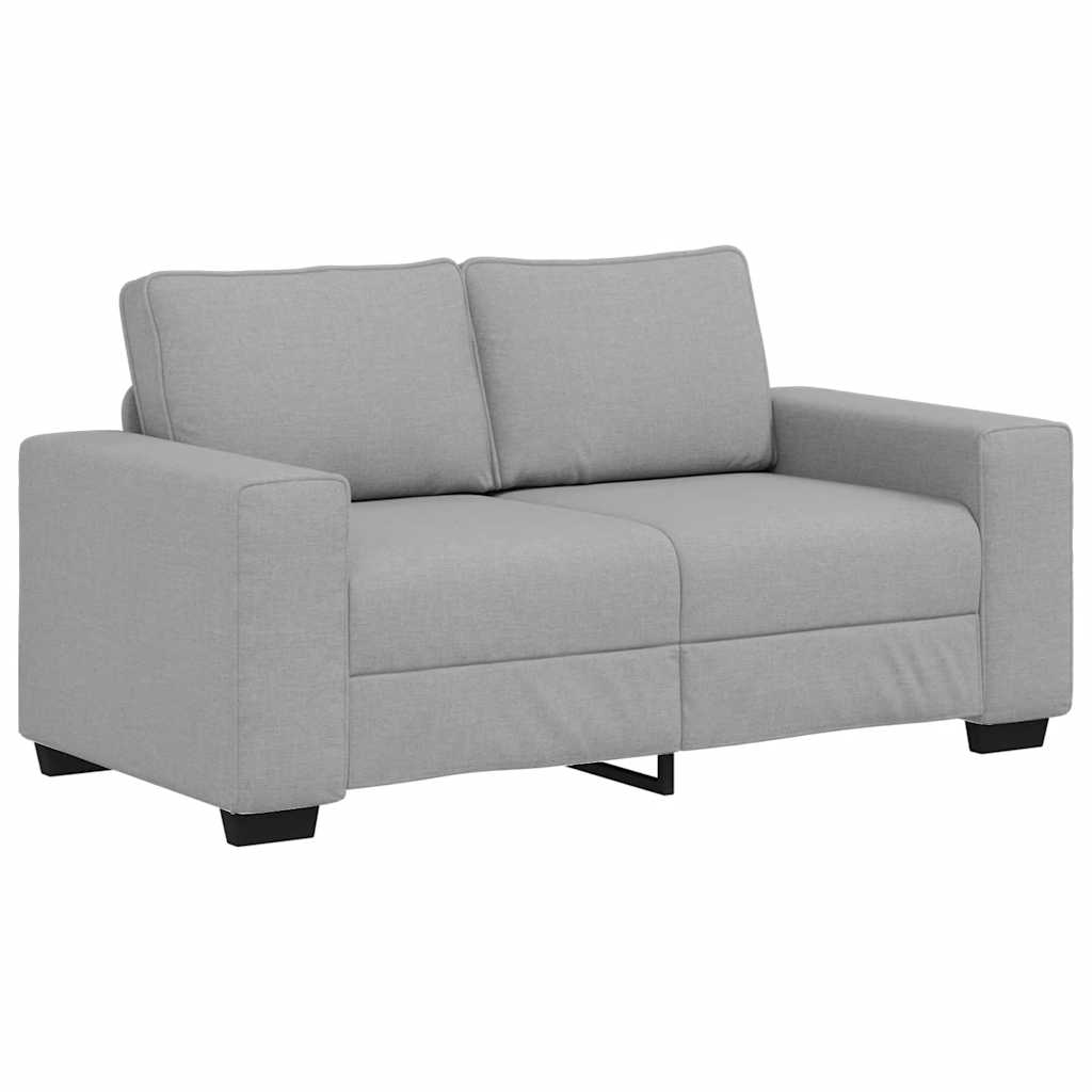Set de canapele cu perne, 3 piese, gri nor, textil GartenMobel Dekor