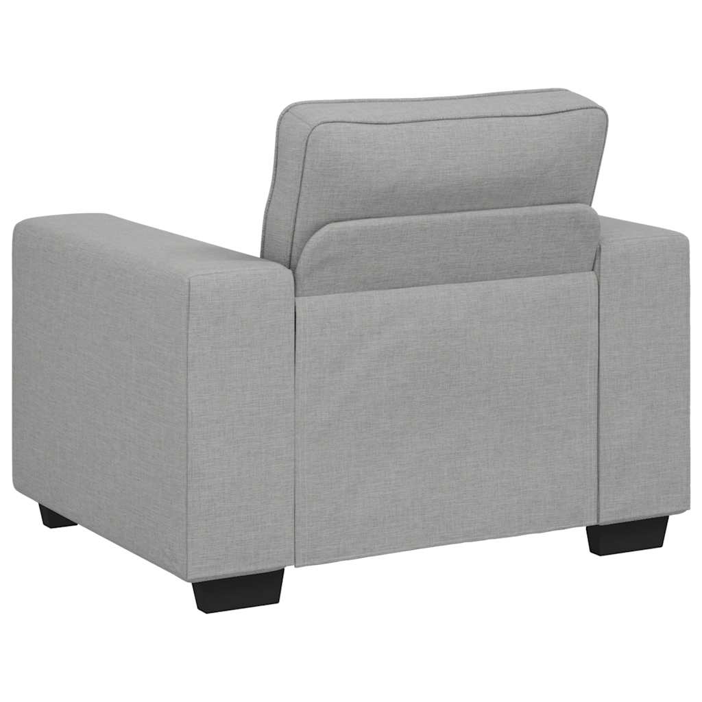 Set de canapele cu perne, 3 piese, gri nor, textil GartenMobel Dekor