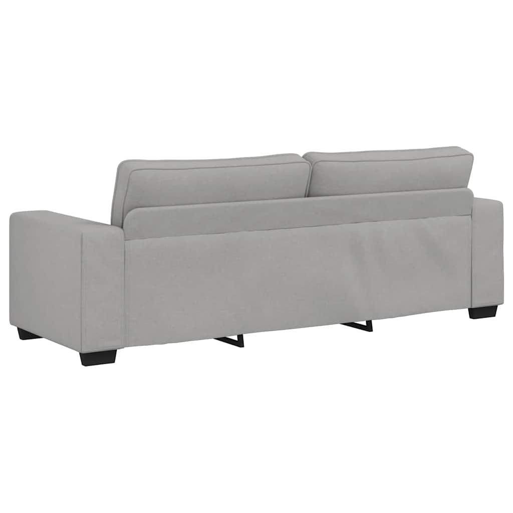 Set de canapele cu perne, 3 piese, gri nor, textil GartenMobel Dekor