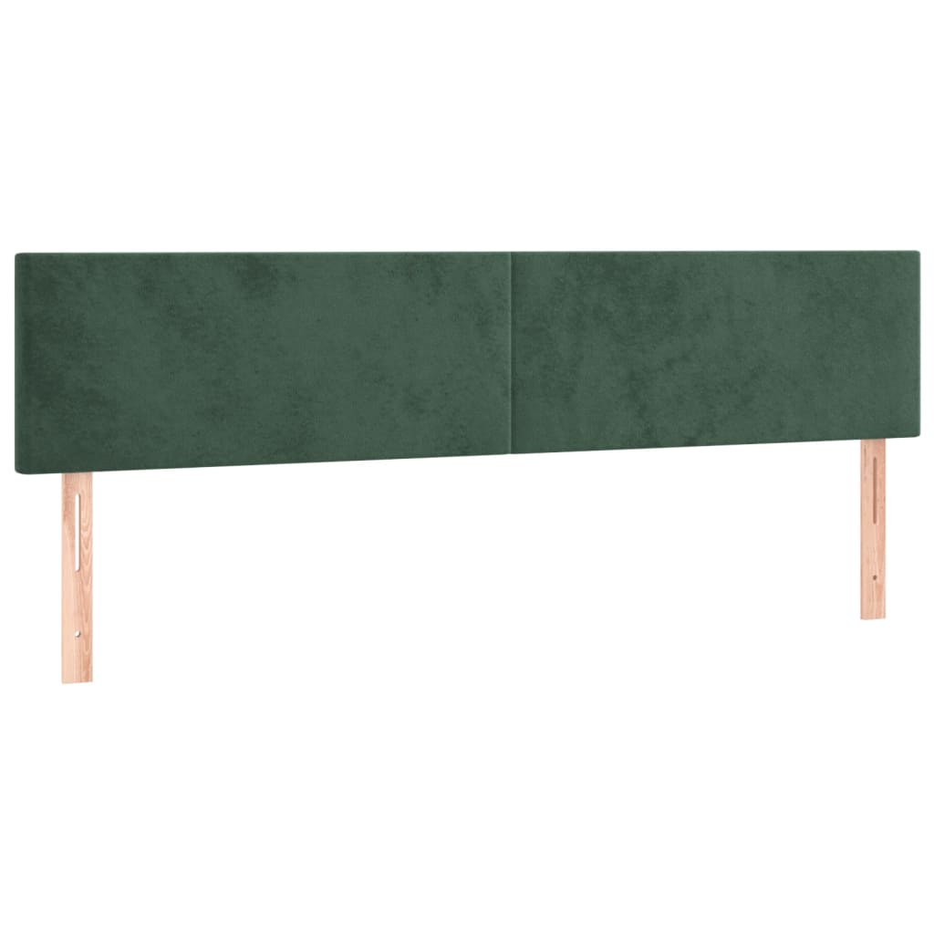 Pat box spring cu saltea, verde închis, 120x190 cm, catifea GartenMobel Dekor