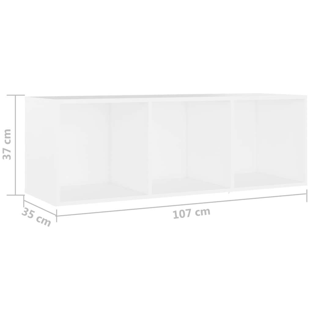Dulapuri TV, 4 buc., alb, 107x35x37 cm, lemn prelucrat GartenMobel Dekor