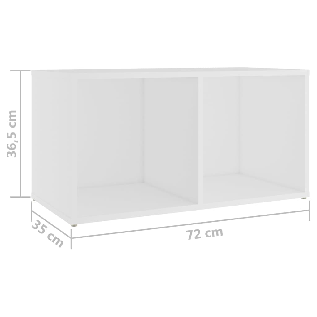 Set de dulapuri TV, 3 piese, alb, lemn prelucrat GartenMobel Dekor