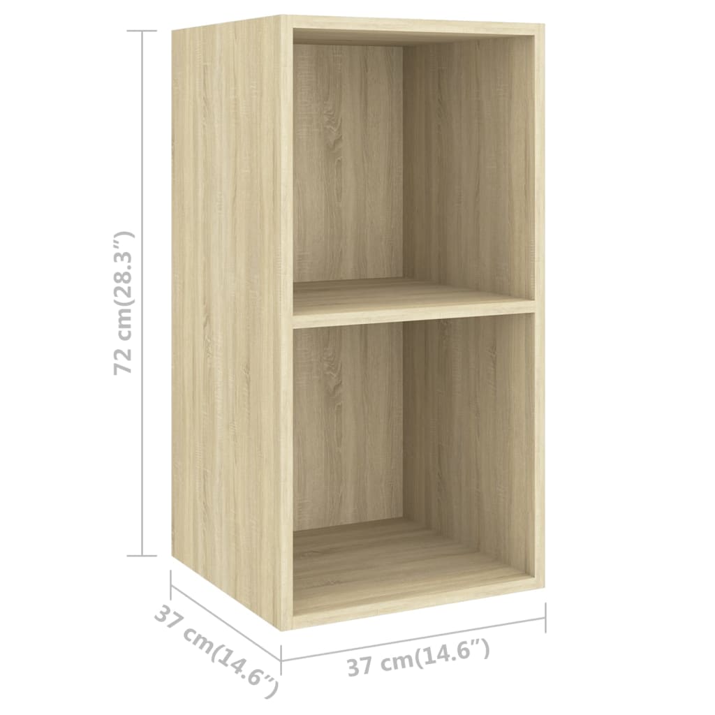 Set de dulapuri TV, 3 piese, stejar Sonoma, lemn prelucrat GartenMobel Dekor