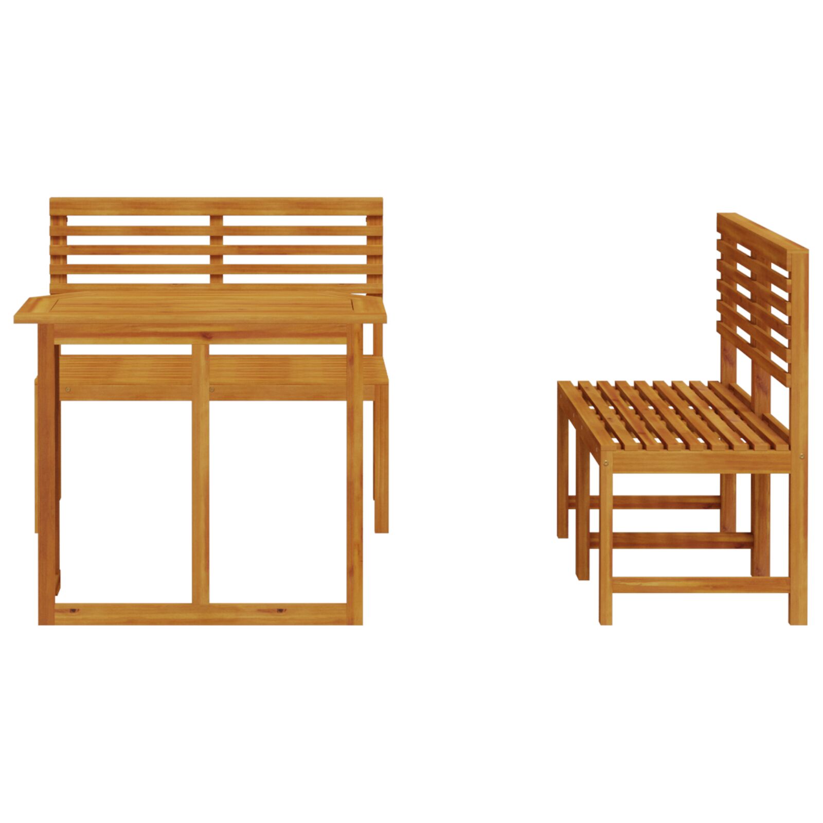 Set de masă pentru grădină , 4 piese, din lemn masiv de acacia GartenMobel Dekor