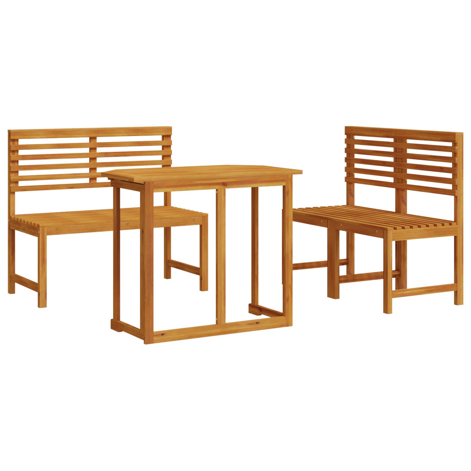 Set de masă pentru grădină , 4 piese, din lemn masiv de acacia GartenMobel Dekor