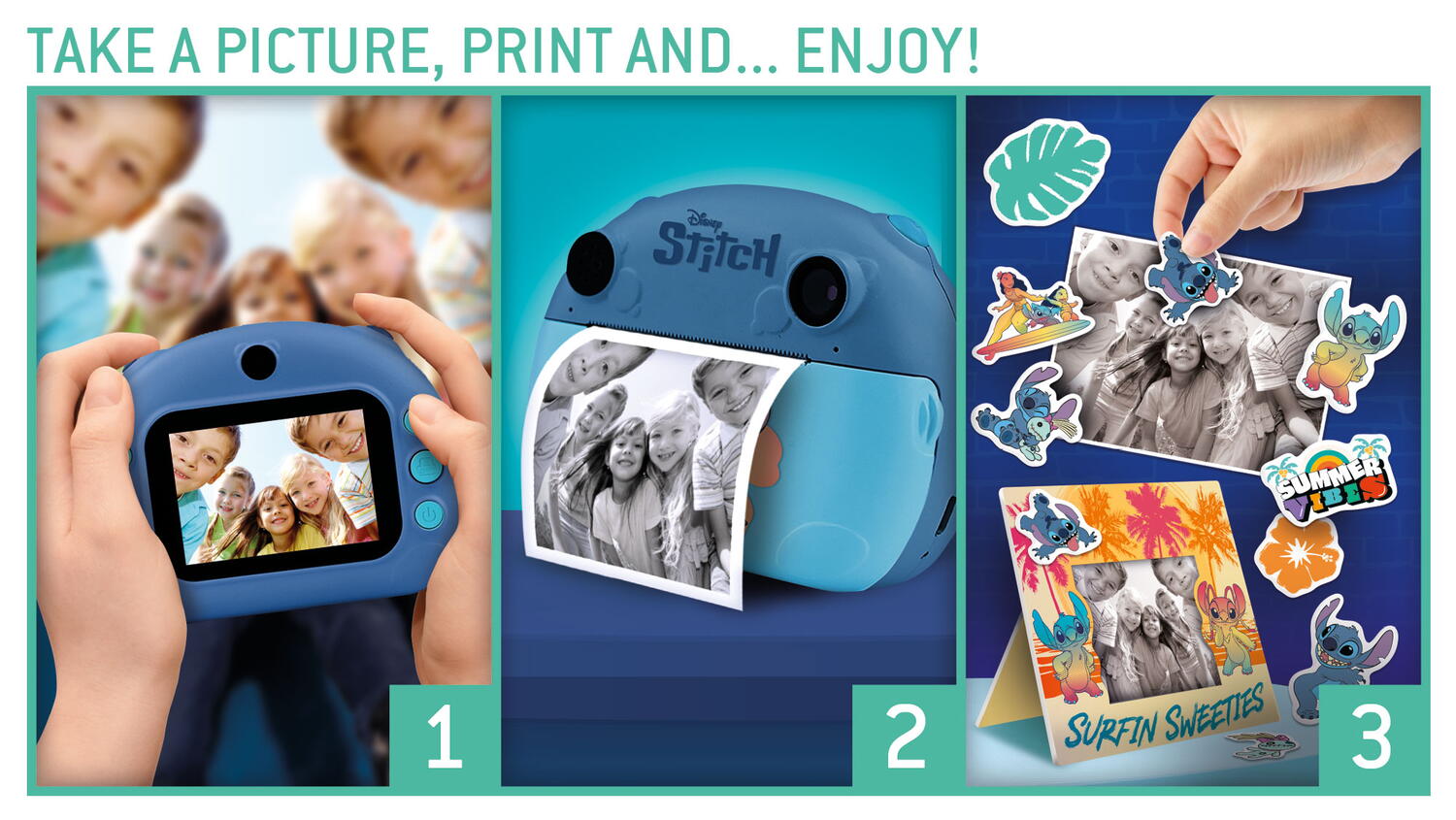 Camera foto instant - Stitch PlayLearn Toys