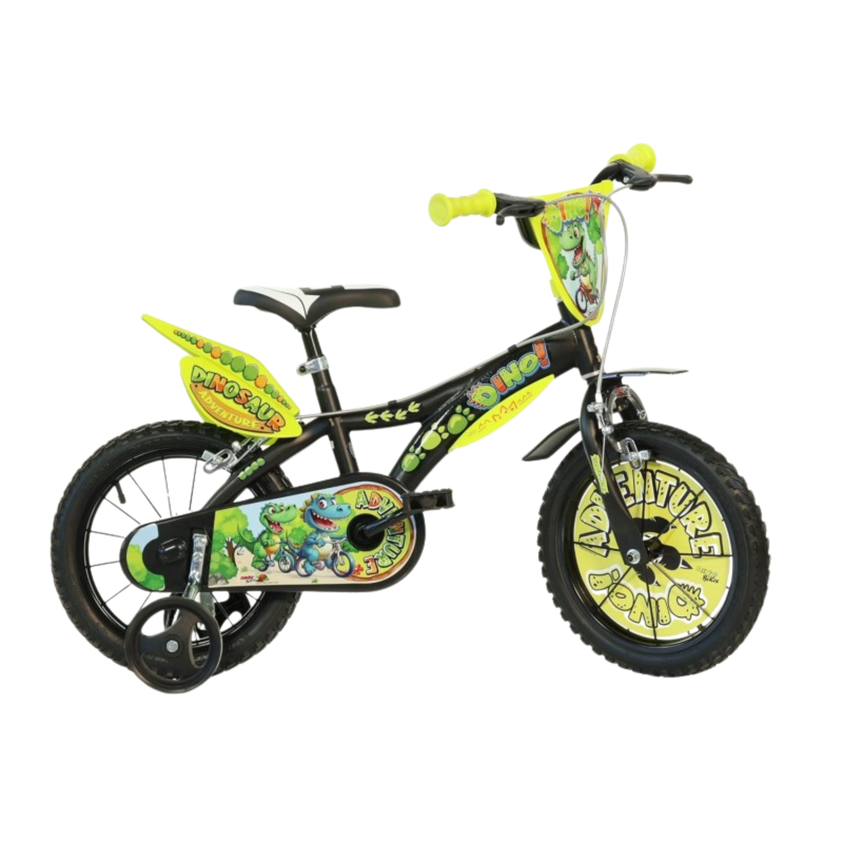 Bicicleta copii 14'' Aventurile dinozaurului PlayLearn Toys