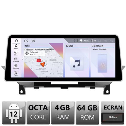 Navigatie BMW X1 E84 2010-2011 cu ecran CIC Android ecran 10.25