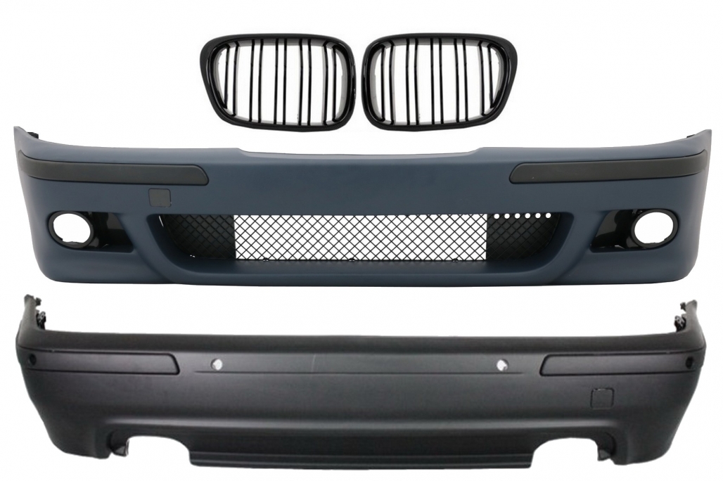 Pachet Exterior BMW Seria 5 E39 (1997-2003) cu Grile Centrale Negru Lucios Performance AutoTuning