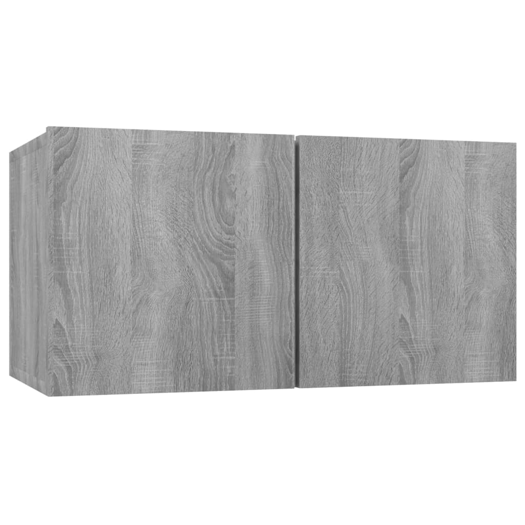 Set comode TV, 7 piese, gri sonoma, lemn compozit GartenMobel Dekor
