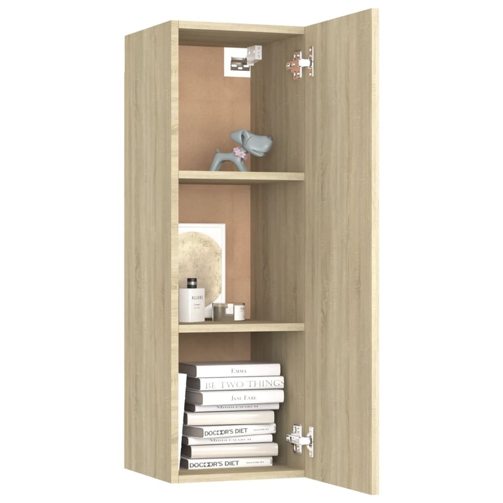 Set de dulapuri TV, 10 piese, stejar sonoma, lemn prelucrat GartenMobel Dekor