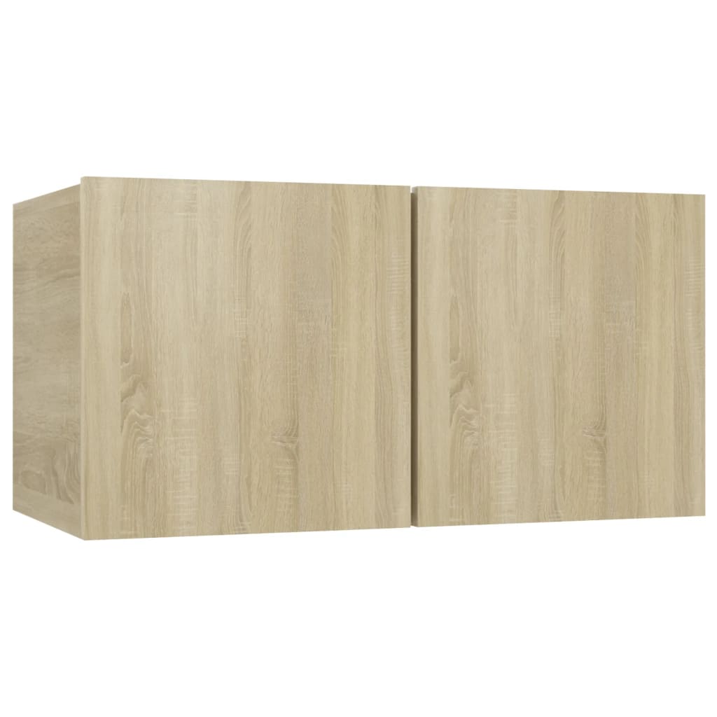 Set de dulapuri TV, 10 piese, stejar sonoma, lemn prelucrat GartenMobel Dekor
