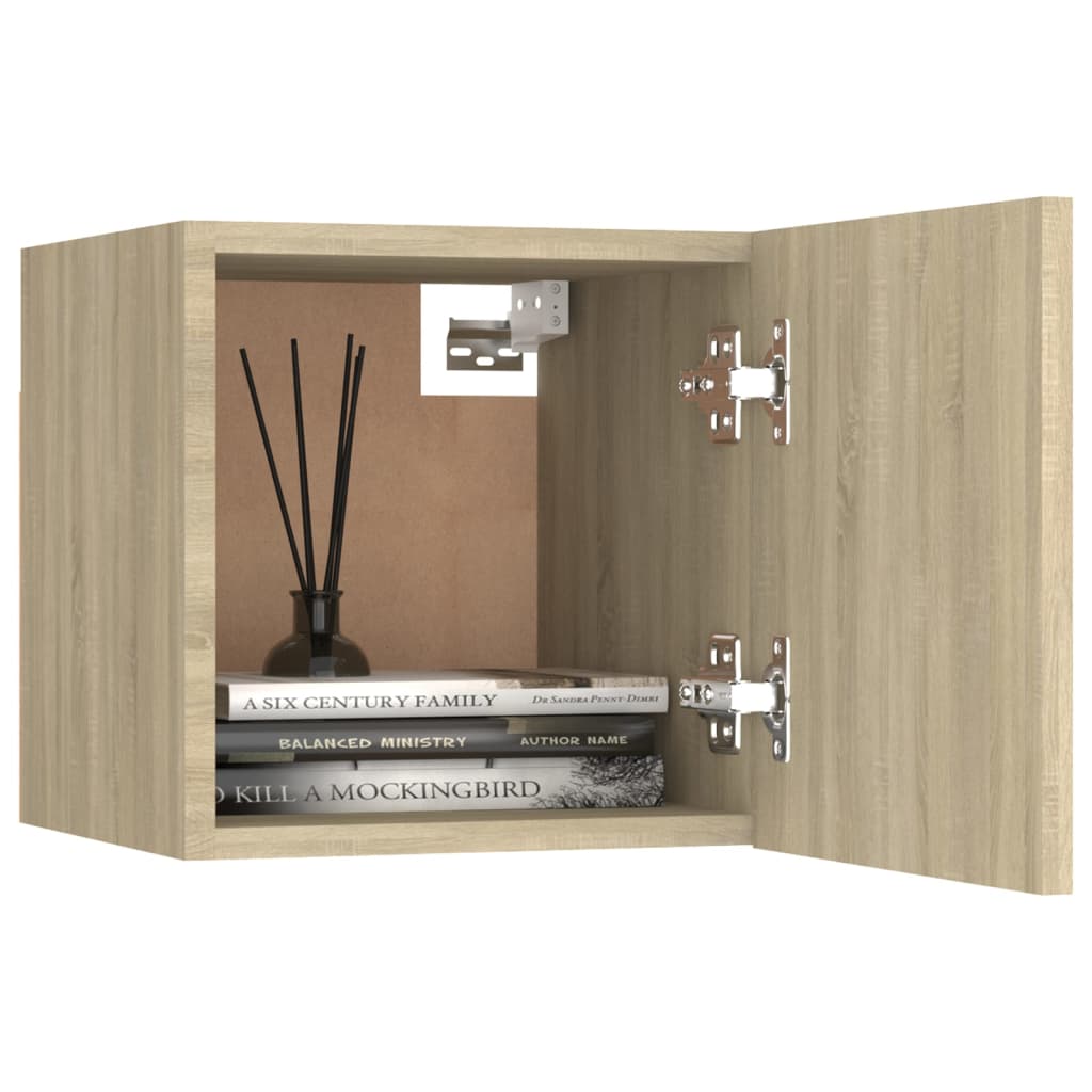 Set de dulapuri TV, 7 piese, stejar sonoma, lemn prelucrat GartenMobel Dekor