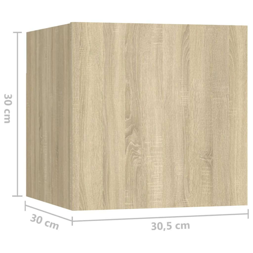 Set dulapuri TV, 10 piese, stejar sonoma, lemn prelucrat GartenMobel Dekor