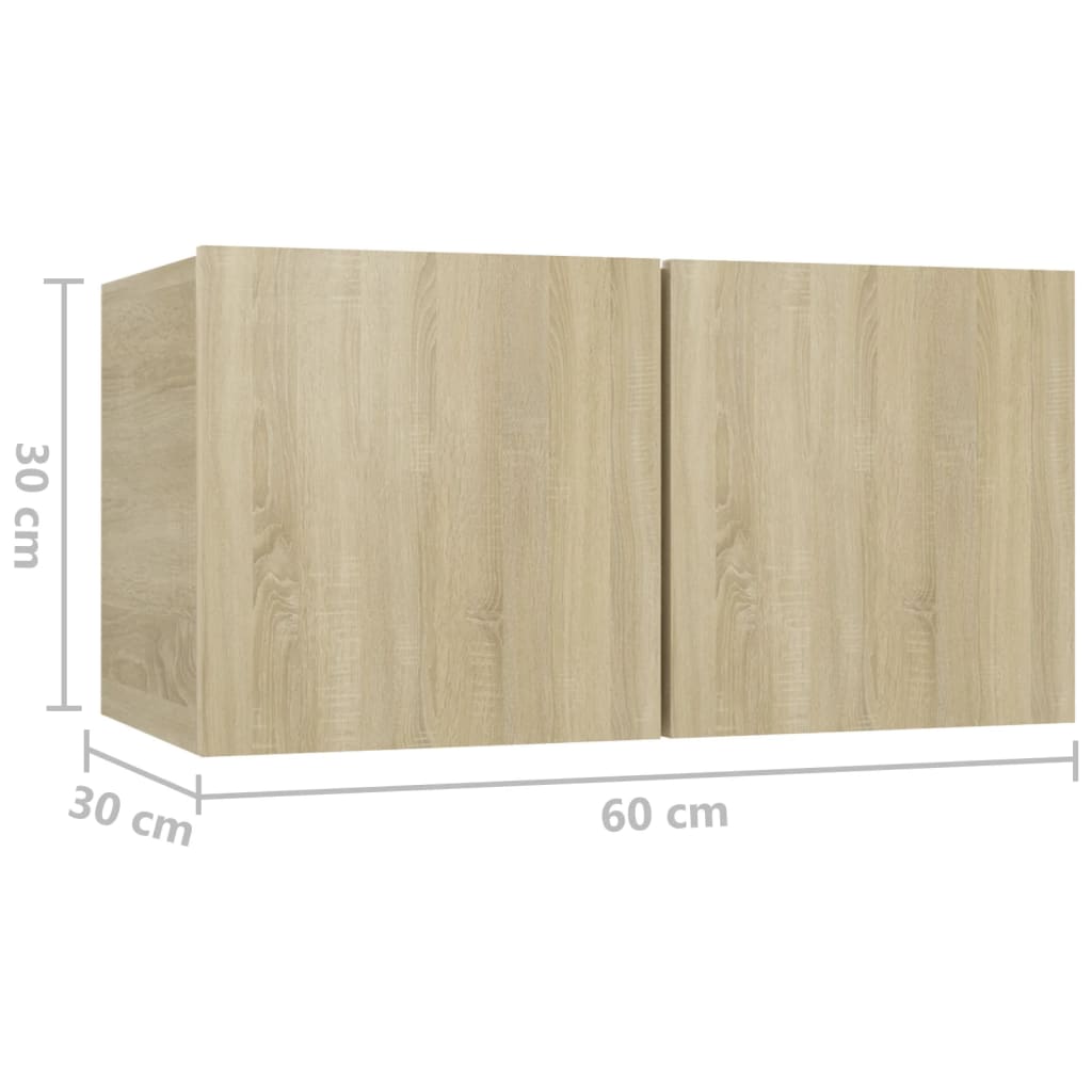 Set dulapuri TV, 10 piese, stejar sonoma, lemn prelucrat GartenMobel Dekor