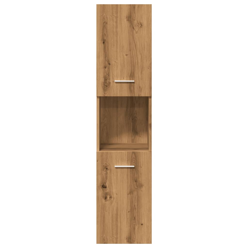 Set mobilier de baie, 5 piese, stejar artizanal, lemn prelucrat GartenMobel Dekor