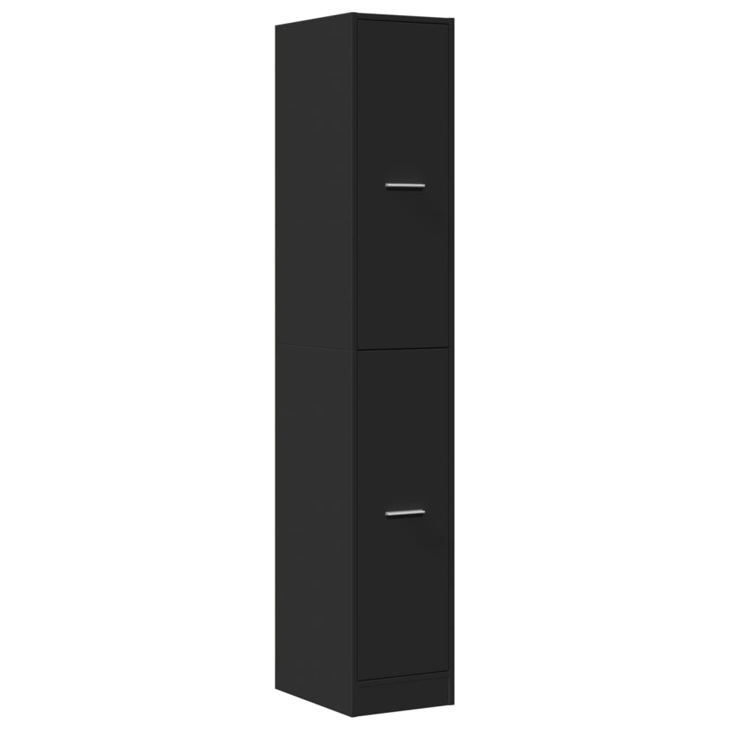 Dulap de farmacie, negru, 30x41x174,5 cm, lemn prelucrat GartenMobel Dekor
