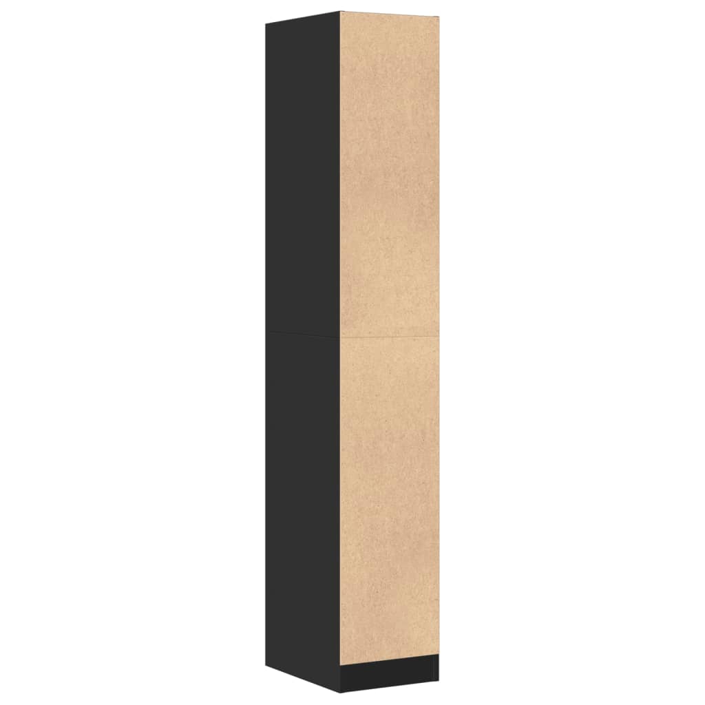 Dulap de farmacie, negru, 30x41x174,5 cm, lemn prelucrat GartenMobel Dekor