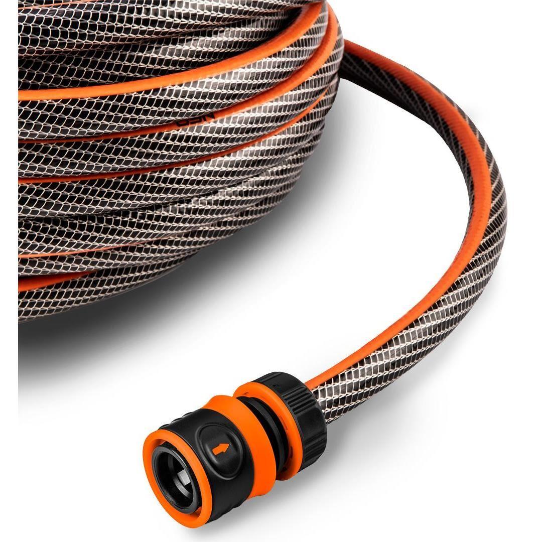 Furtun de gradina, 6 straturi, antirasucire, cu 2 cuple si adaptor, 1/2