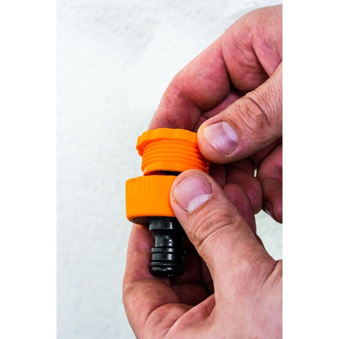 Furtun de gradina, 6 straturi, antirasucire, cu 2 cuple si adaptor, 1/2