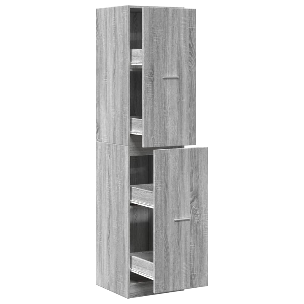 Dulap de farmacie, sonoma gri, 40x41x174,5 cm, lemn prelucrat GartenMobel Dekor
